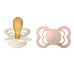   BIBS Supreme cumi 2-es szett, (Krémfehér/Púderrózsaszín), 6-36 hó