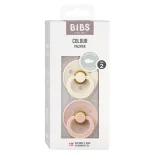 BIBS Colour 2-es szett, szimmetrikus cumifej, (Krémfehér/Púderrózsaszín), 6-36 hó