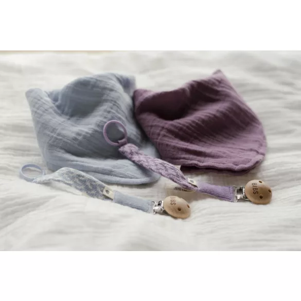 BIBS klip na cumlík - Baby Blue/Ivory