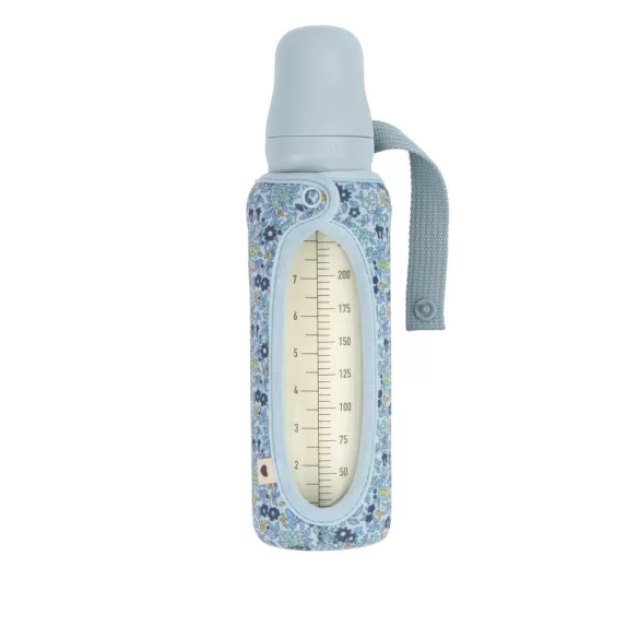 BIBS X Liberty obal na fľašu veľký - Baby Blue