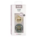 BIBS Colour 2-es szett, (Vanília/Fenyőzöld), 6-18 hó