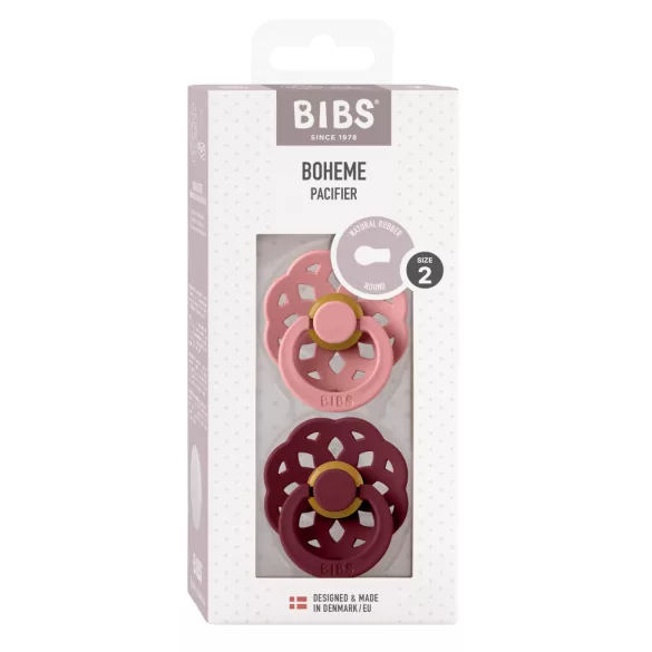 BIBS Boheme cumlík 2 ks (Dusty Pink/Elderberry) 6-18 mes.