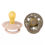 BIBS X Liberty Colour cumlíky z prírodného kaučuku 2ks - veľkosť 1 - Blush/Dark Oak