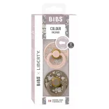 BIBS X Liberty Colour cumlíky z prírodného kaučuku 2ks - veľkosť 1 - Blush/Dark Oak