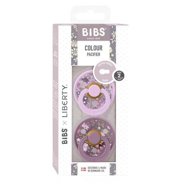 BIBS X Liberty Colour cumlíky z prírodného kaučuku 2ks - veľkosť 2 - Violet Sky / Mauve