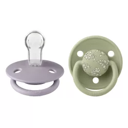   BIBS X Liberty De Lux cumlíky zo silikónu 2ks - Fossil Grey / Sage