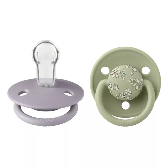 BIBS X Liberty De Lux cumlíky zo silikónu 2ks - Fossil Grey / Sage