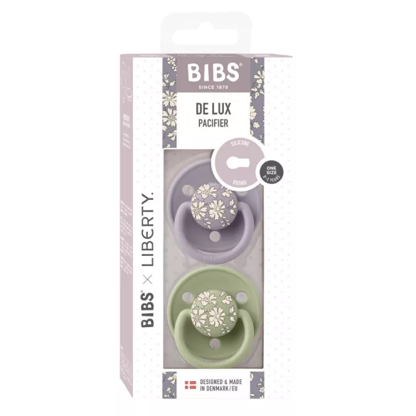 BIBS X Liberty De Lux cumlíky zo silikónu 2ks - Fossil Grey / Sage