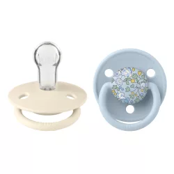   BIBS X Liberty De Lux cumlíky zo silikónu 2ks - Ivory / Baby Blue