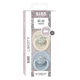 BIBS X Liberty De Lux cumlíky zo silikónu 2ks - Ivory / Baby Blue