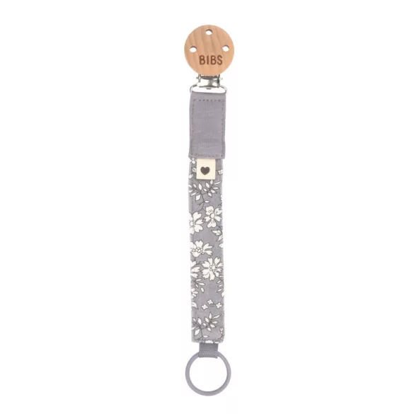BIBS X Liberty  klip na cumlík - Fossil Grey
