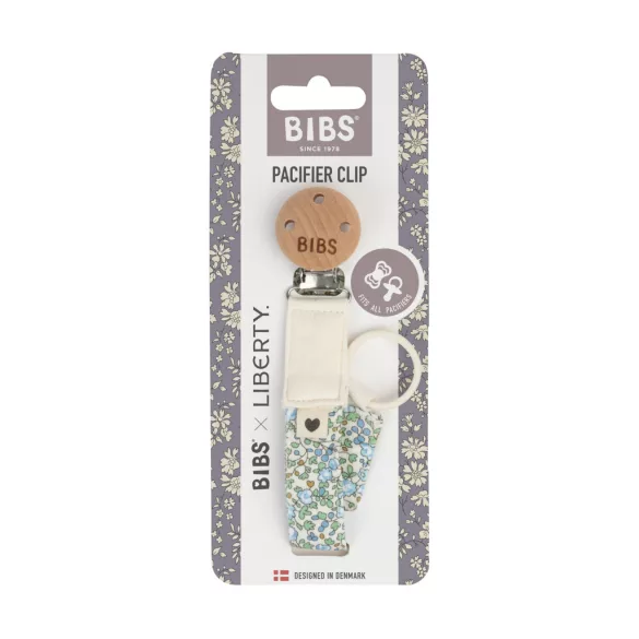 BIBS X Liberty klip na cumlík - Ivory