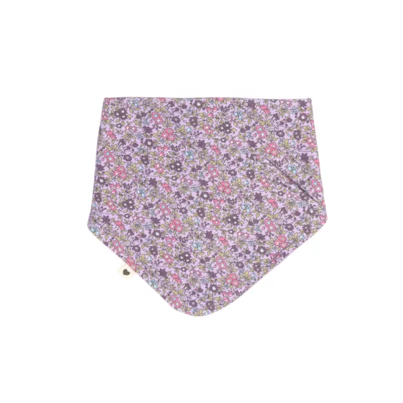 BIBS X Liberty slintáčik z BIO bavlny - Violet Sky
