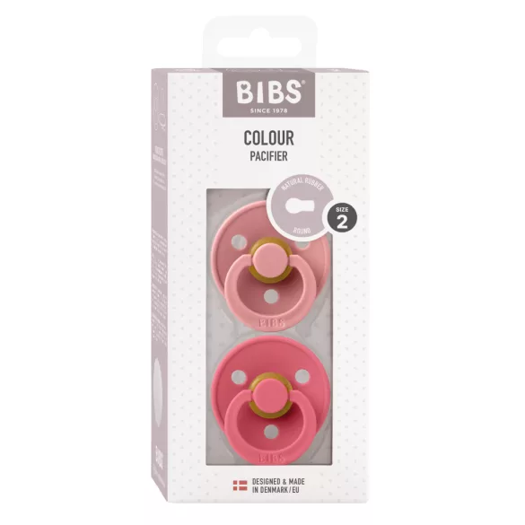BIBS Colour 2-es szett, (Tearózsa/Korall), 6-18 hó