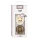 BIBS Colour 2-es szett, (Krémfehér/Tölgy), 0-6 hó