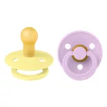 BIBS Colour 2-es szett, (Napsugár/Viola), 0-6 hó