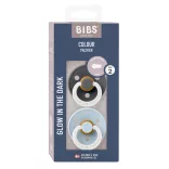 BIBS Colour 2-es szett, (Esti grafit/Esti pasztellkék), 6-18 hó