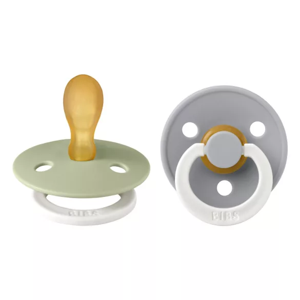 BIBS Colour 2-es szett, szimmetrikus cumifej, (Esti zsálya/Esti delfin), 6-36 hó