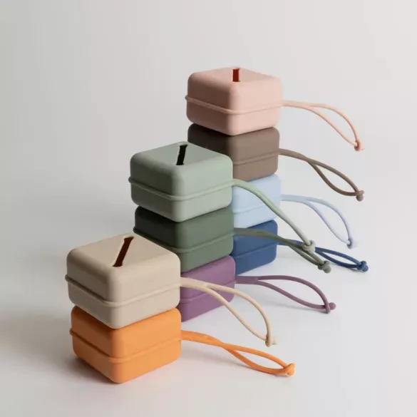 BIBS Szilikon cumitartó, (Vanília)