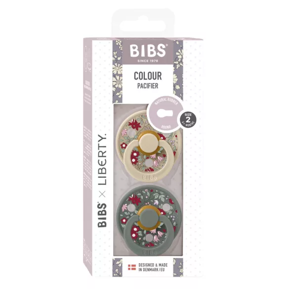 BIBS X Liberty Colour cumlíky z prírodného kaučuku 2ks - veľkosť 2 - Pine Mix