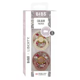 BIBS X Liberty Colour cumlíky z prírodného kaučuku 2ks - veľkosť 2 - Vanilla / Woodchuck