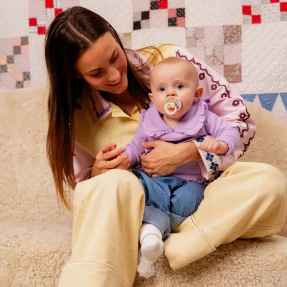 BIBS Cumi, Studio Virágzás Colour, Krémfehér mix, 6-18 hó