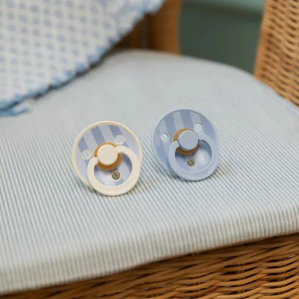 BIBS Cumi, Studio Block Colour, Pasztellkék mix, 0-6 hó