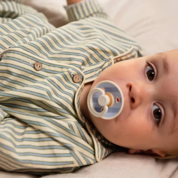 BIBS Cumi, Studio Block Colour, Pasztellkék mix, 0-6 hó