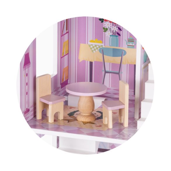 Chipolino drevení domček pre bábiky s 12 doplnkami 