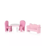 Chipolino drevený domček pre bábiky so 7 doplnkami