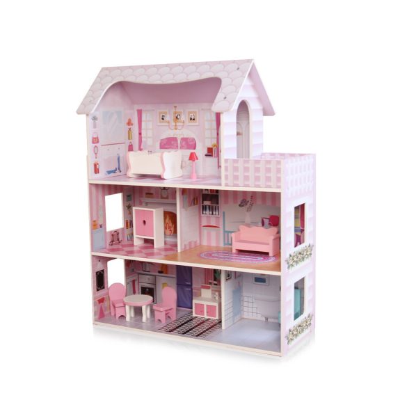 Chipolino drevený domček pre bábiky s 9 doplnkami