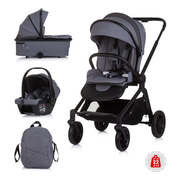 Chipolino Magnum 3v1 multifunkčný kočík - Anthracite