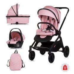   Chipolino Magnum 3v1 multifunkčný kočík - Pink marshmallow