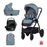 Chipolino Prestige 3v1 multifunkčný kočík - Basil
