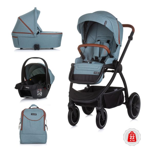 Chipolino Prestige 3v1 multifunkčný kočík - Basil