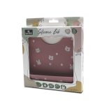 Lorelli silikónový podbradník - deep pink