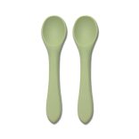 Lorelli silikónové lyžičky 2 ks - fresh green