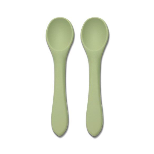 Lorelli silikónové lyžičky 2 ks - fresh green