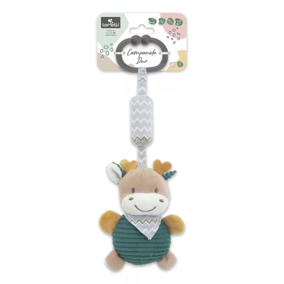 Lorelli Toys Campanula plyšová hračka do kočíka – Modrý jeleň