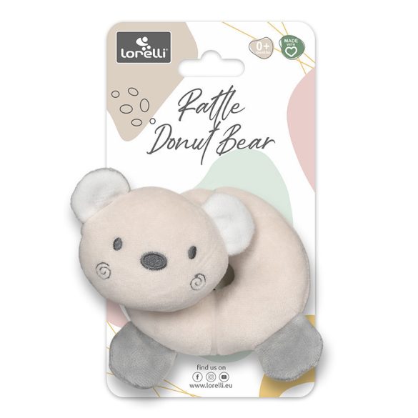 Lorelli Toys plyšový krúžok - Beige Bear