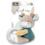 Lorelli Toys plyšová hračka s krúžkom - Blue Deer