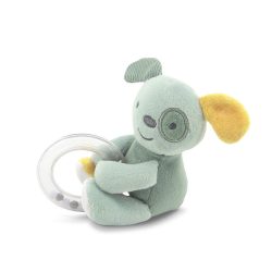 Lorelli Toys plyšová hračka s krúžkom - Green Dog