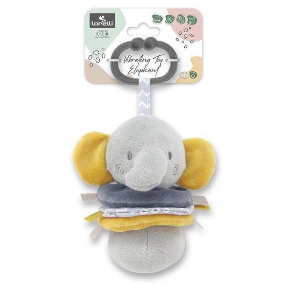 Lorelli Toys závesná vibrujúca hračka - Grey Elephant