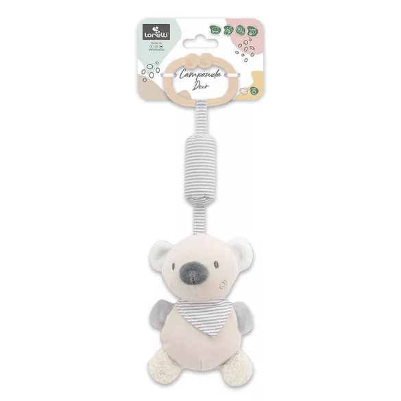 Lorelli Toys Campanula plyšová hračka do kočíka – Béžový medvedík