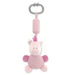 Lorelli Toys Campanula plyšová hračka v tvare kočíka – Ružový jednorožec