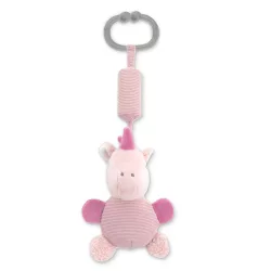  Lorelli Toys Campanula plyšová hračka v tvare kočíka – Ružový jednorožec