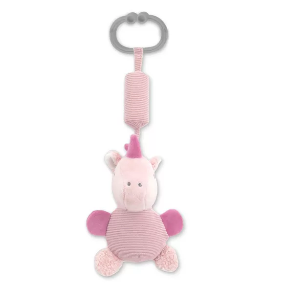 Lorelli Toys Campanula plyšová hračka v tvare kočíka – Ružový jednorožec