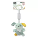 Lorelli Toys Campanula plyšová hračka do kočíka – Zelený pes