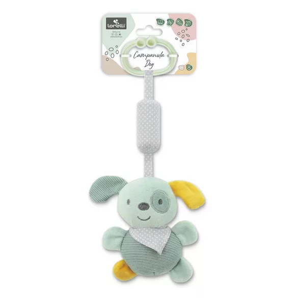 Lorelli Toys Campanula plyšová hračka do kočíka – Zelený pes