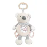 Lorelli Toys plyšová hrkálka – béžový medvedík